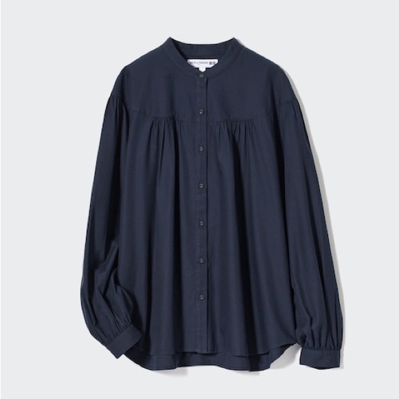 Uniqlo Tops - Ines de la Fressange - Navy Blouse